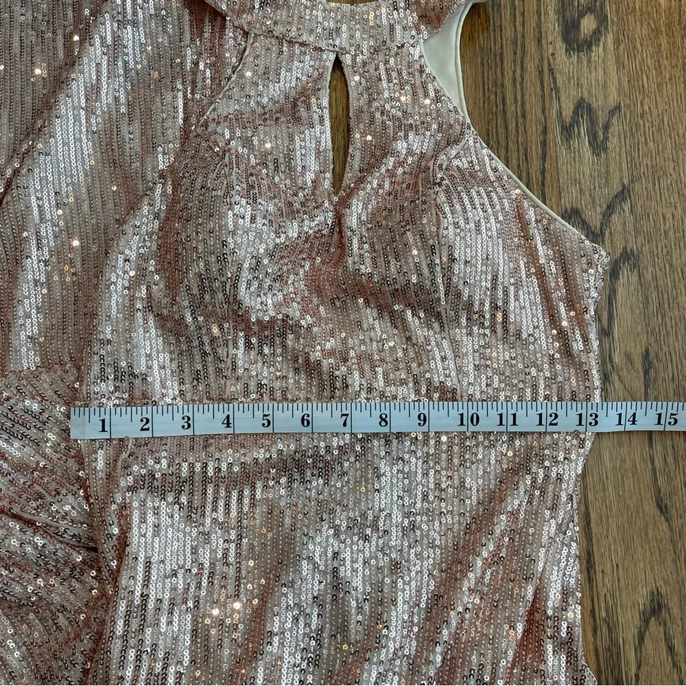 Aarfar Elegant Sequin Halter Dress - Picture 8 of 9